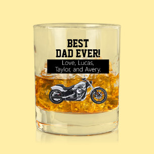Beste vader ooit-kool Motorfiets vader Bike Whisky Glas