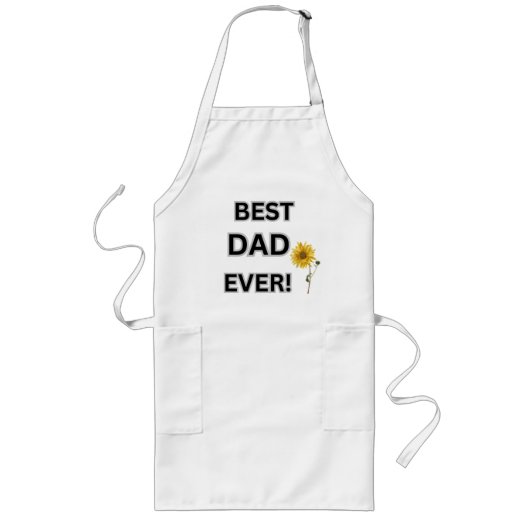 Beste vader ooit lang schort (Voorkant)