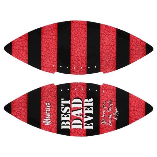 Beste vader ooit leder print vaderdag american football (Panelen)