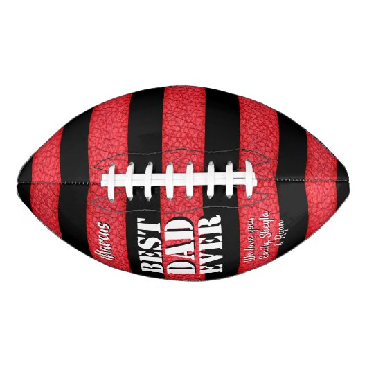 Beste vader ooit leder print vaderdag american football (Voorkant)