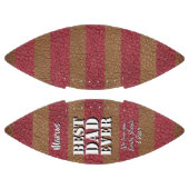 Beste vader ooit leder print vaderdag american football (Panelen)