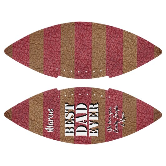 Beste vader ooit leder print vaderdag american football (Panelen)