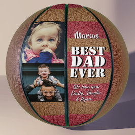 Beste Vader Ooit Leerprint 2 Foto Vaderdag Basketbal