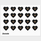  beste vader ooit liefde gitaar hart sticker (Vel)