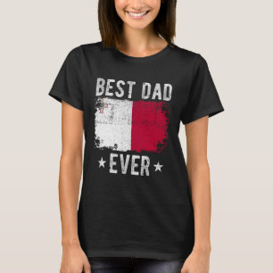 Beste vader ooit Malta Vlag beste Maltese vader T-shirt