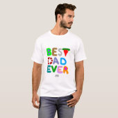 Beste vader ooit Mannen Basic T Shirt (Voorkant volledig)