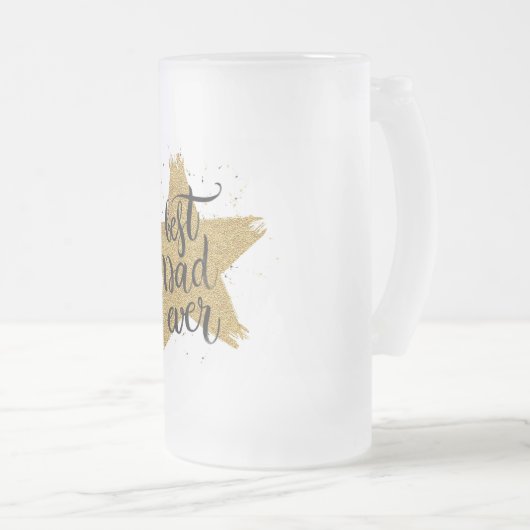 Beste vader ooit matglas bierpul (Voorkant rechts)