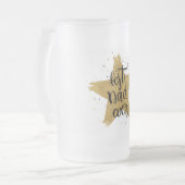 Beste vader ooit matglas bierpul (Voorkant links)