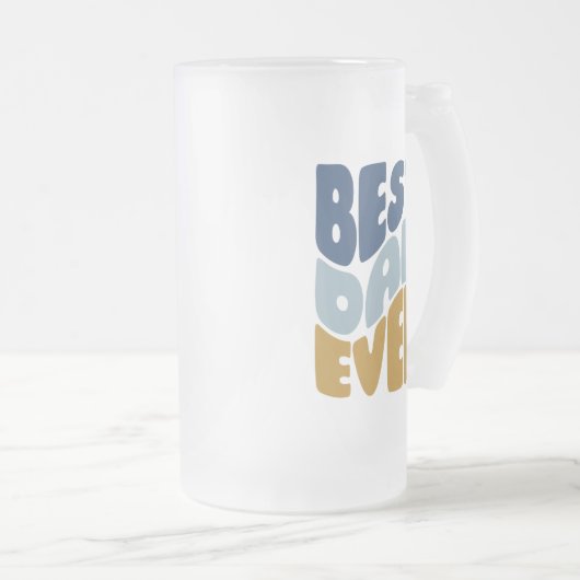 Beste vader ooit matglas bierpul (Voorkant rechts)