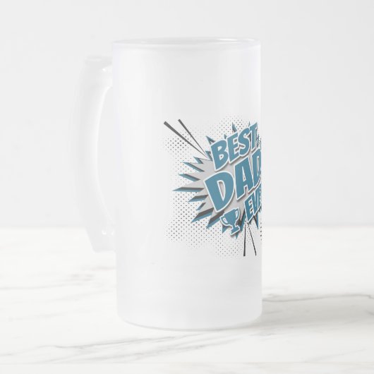 Beste vader ooit matglas bierpul (Voorkant links)