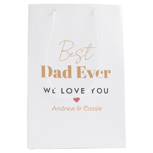 Beste vader ooit medium cadeauzakje (Voorkant)