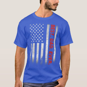 Beste vader ooit met Amerikaanse vlag cadeautje vo T-shirt