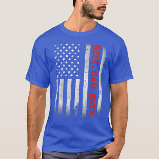 Beste vader ooit met Amerikaanse vlag cadeautje vo T-shirt