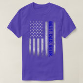 Beste vader ooit met Amerikaanse vlag cadeautje vo T-shirt (Design voorkant)