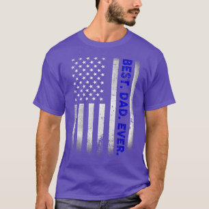 Beste vader ooit met Amerikaanse vlag cadeautje vo T-shirt