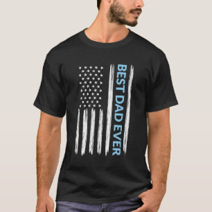 Beste vader ooit met een drukke vlag t-shirt