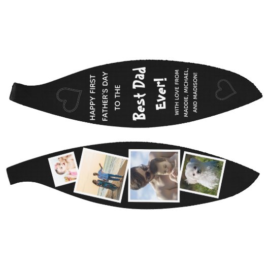 Beste vader ooit met liefdesfoto Collage Vaderdag Basketbal (Panelen)