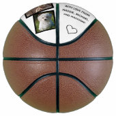 Beste vader ooit met liefdesfoto Collage Vaderdag Basketbal (Rechts)