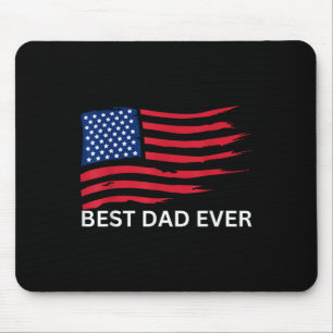 Beste vader ooit met ons Amerikaanse vlag geschenk Muismat