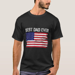 Beste vader ooit met ons Amerikaanse vlag geschenk T-shirt