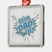 Beste vader ooit metalen ornament (Links)