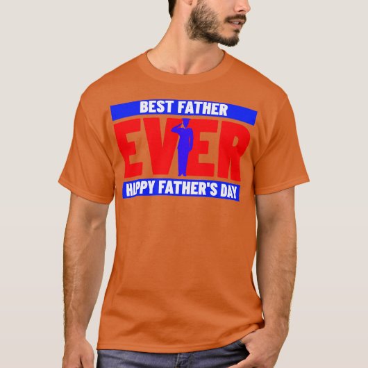 Beste vader ooit militair t-shirt (Voorkant)