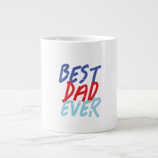 Beste vader ooit Minimalist Cool Professional Grote Koffiekop (Voorkant)