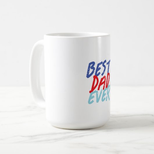 Beste vader ooit Minimalist Cool Professional Koffiemok (Voorkant links)