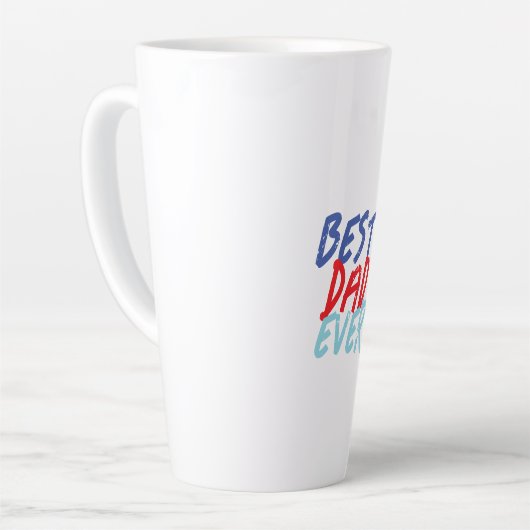 Beste vader ooit Minimalist Cool Professional Latte Mok (Linkerhoek)