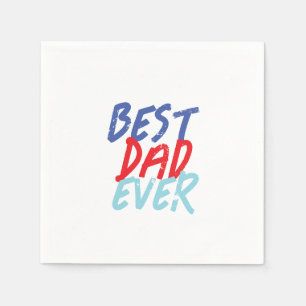 Beste vader ooit Minimalist Cool Professional Servet