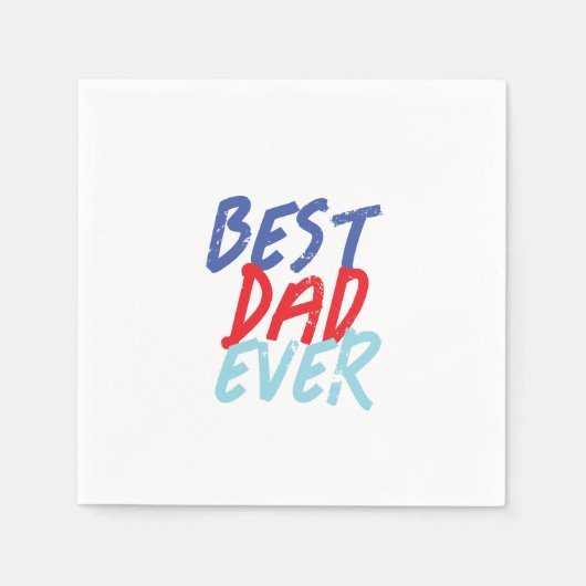 Beste vader ooit Minimalist Cool Professional Servet (Voorkant)