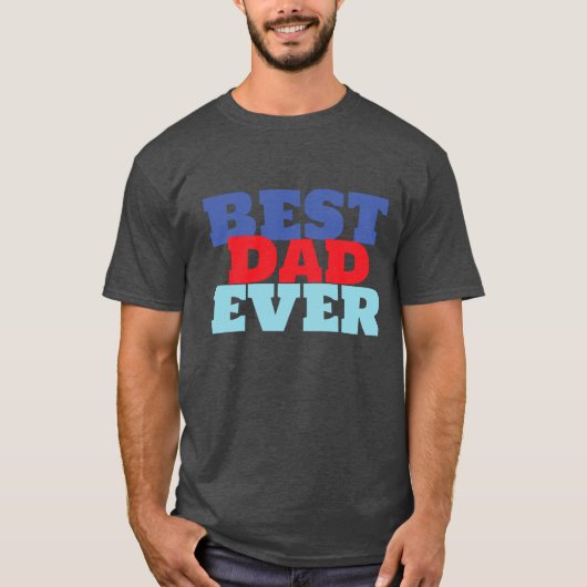 Beste vader ooit Minimalist Cool Professional T-shirt (Voorkant)