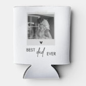 Beste vader ooit minimalistische foto blikjeskoeler (Voorkant)