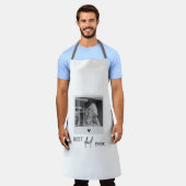 Beste vader ooit minimalistische foto schort (Gedragen)