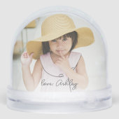 Beste vader ooit minimalistische foto sneeuwbol (Achterkant)