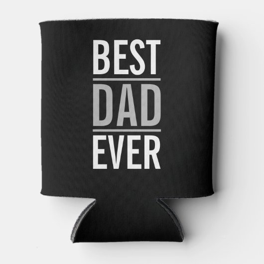 Beste vader ooit | Modern Black Blikjeskoeler (Voorkant)