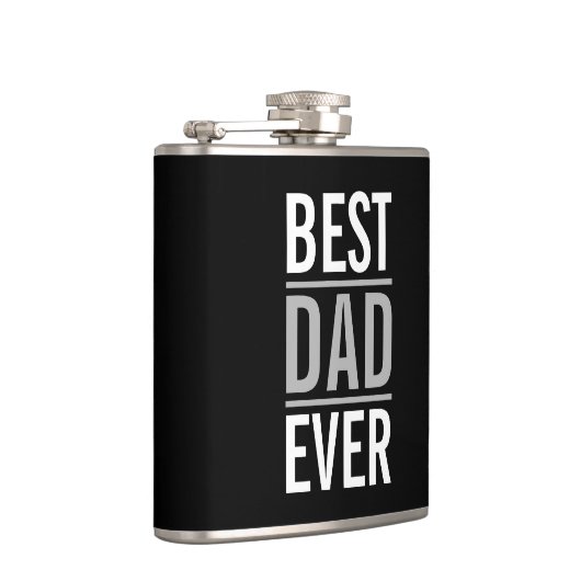 Beste vader ooit | Modern Black Heupfles (Rechts)