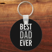 Beste vader ooit | Modern Black Sleutelhanger (Voorkant)