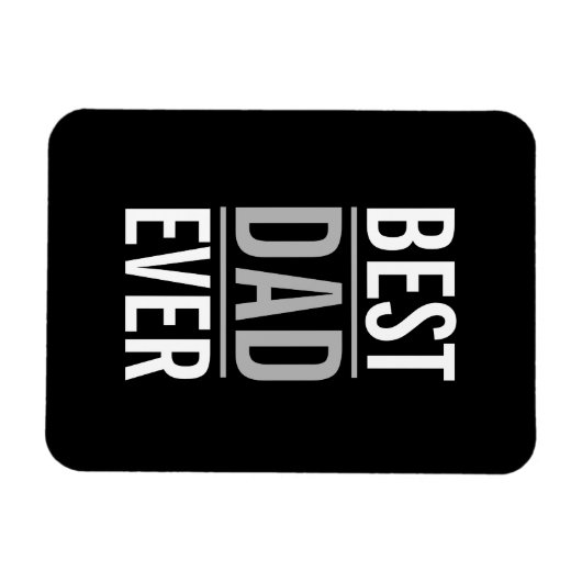 Beste vader ooit | Modern Blue Magneet (Horizontaal)