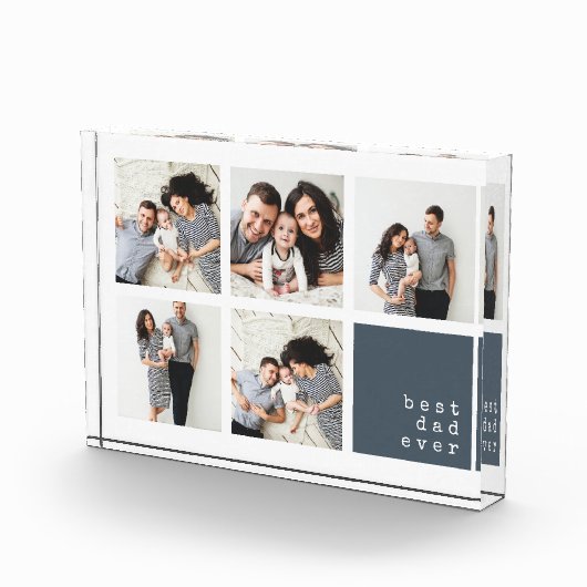 Beste vader ooit | Modern collage Fotoblokken (Rechts)
