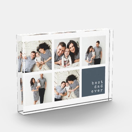 Beste vader ooit | Modern collage Fotoblokken (Links)