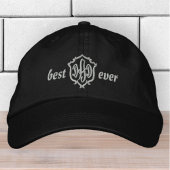 Beste vader ooit Modern Eenvoudig Monogram Geborduurde Pet