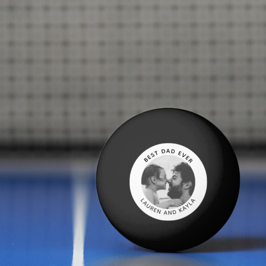 Beste vader ooit Modern Foto Bericht vader Pingpongbal (Net)