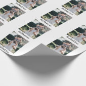 Beste vader ooit Modern Foto Collage Cadeaupapier (Hoek)