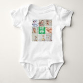 Beste vader ooit Modern Foto Collage Romper (Voorkant)