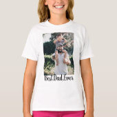 Beste vader ooit Modern Foto Collage T-shirt (Voorkant)