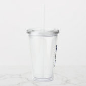 Beste vader ooit | Modern Navy Blue Acryl Drinkbeker (Rechts)