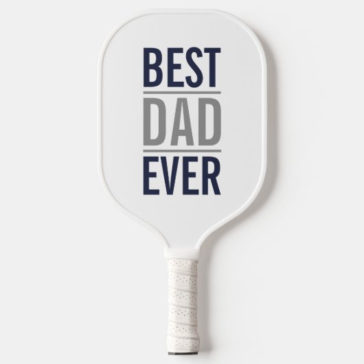 Beste vader ooit | Modern Navy Blue Pickleball Paddle (Voorkant)