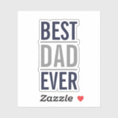 Beste vader ooit | Modern Navy Blue Sticker (Vel)