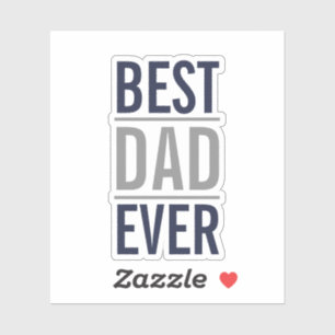 Beste vader ooit Modern Navy Blue Sticker